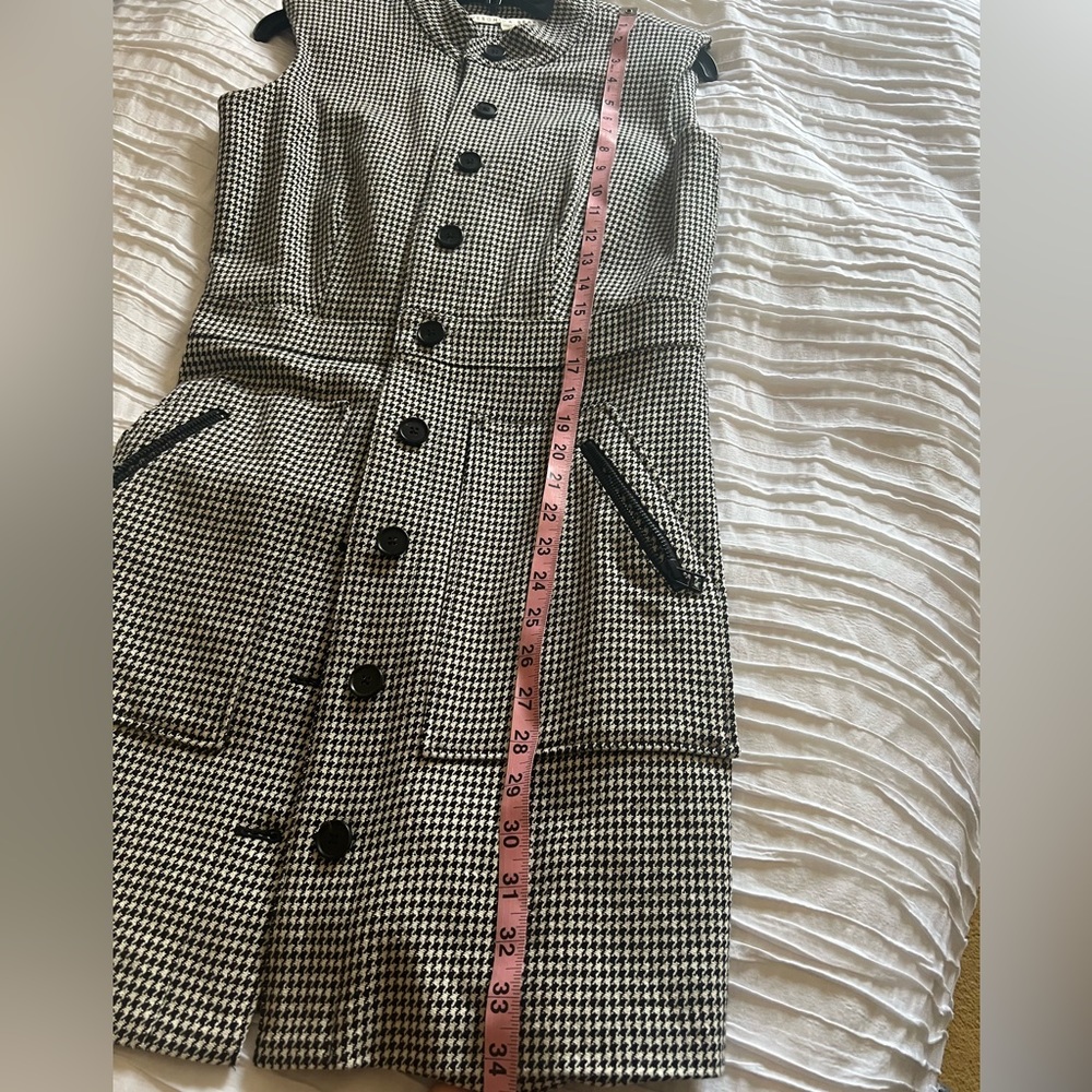 Veronica Beard sleeveless houndstooth dress 4 - Picture 5 of 8